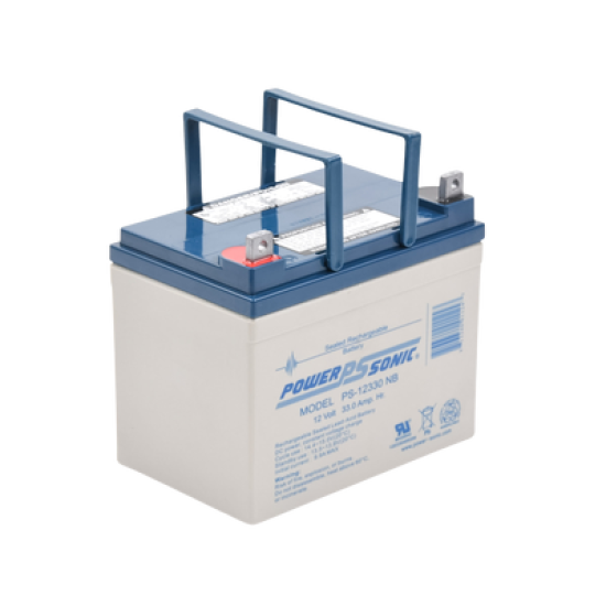 Batería 12V, 33AH, Para Respaldo, Tecnologías AGM/VRLA, 5 Años Vida Útil, Terminales NB, Reconocida UL  
