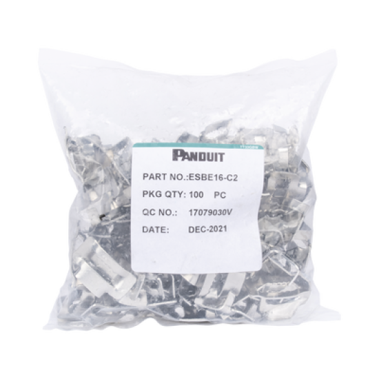 Hebillas PanSteel™ de Acero Inoxidable 201, Para Uso con Fleje ESW16T76-CR2 de 5/8, Paquete de 100pz