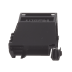 Adaptador de 1 Puerto, Para Conectores Tipo Mini-Com, Blindado, Montaje en Riel Din Estándar de 35mm, Color Negro