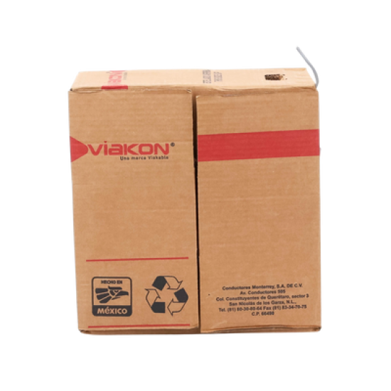 Bobina de 305 Metros / Cable de Cobre / 4 X 18 AWG / Tipo Alarmas UL / Para Interior / Color Gris / Para Aplicaciones de Alarmas de Intrusión / Interfonos / TV Porteros / y Multi-Propósito / Hecho en México