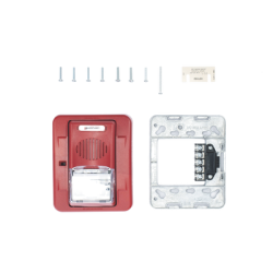 Sirena/Estrobo, 12 VCD, Multicandela, P/Pared (0500-05980)