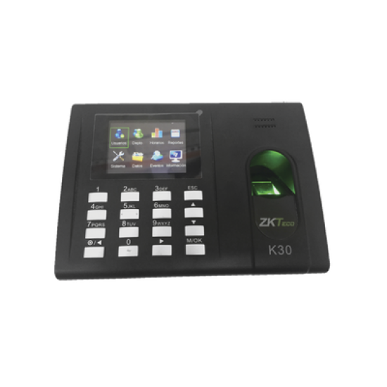 Checador de Huella y Tarjetas para Tiempo y Asistencia con Batería de Respaldo/ Comunicación TCP/IP / Reportes directo a Excel por USB (Función SSR) / Salida de relevador para cerradura 