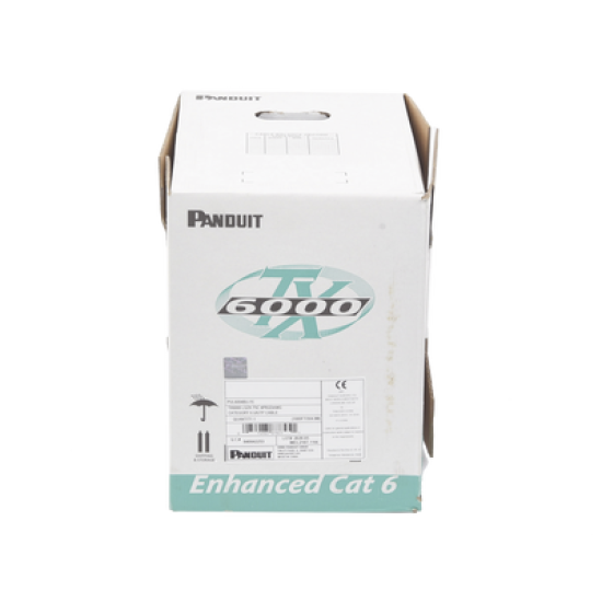 Bobina de Cable UTP 305 m. de Cobre, TX6000™ PanNet, Reelex, Azul, Categoría 6 Mejorado (23 AWG), PVC (CMR, Riser), de 4 pares