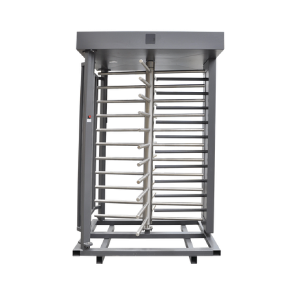 Torniquete Sencillo / Cuerpo Completo / Interior/Exterior / 100% Acero con Pintura Gris / EJE CENTRAL de Acero Inoxidable /Acabado de Lujo / Alto Tráfico