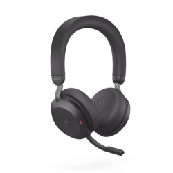 Jabra Evolve2 75, Auricular stereo versión MS con cancelación de ruido activa, dongle USB-A indicador de ocupado (Busylight)(27599-999-999)