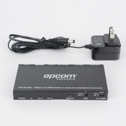 Splitter HDMI 1x2 | 4K@60Hz | Extractor de Audio | Down Scaler | HDR  4:4:4 | EDID | 18Gbps