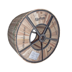 Carrete de 4 km de Fibra Óptica Aérea (ADSS) G.652D, Monomodo de 96 Hilos, Exterior, Span 200, Loose Tube