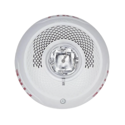 Bocina con Lámpara Estroboscópica, Montaje en Techo, Color Blanco, Nuevo Diseño Moderno y Elegante y Menor Consumo de Corriente