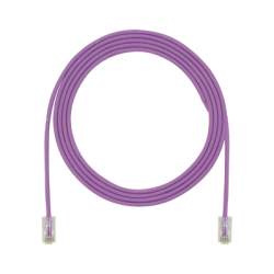 Cable de Parcheo UTP Cat6A, CM/LSZH, Diámetro Reducido (28AWG), Color Violeta, 3ft