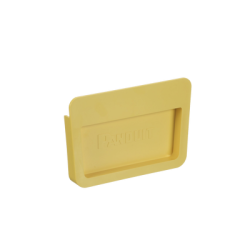 Tapa Final Para Canaletas FiberRunner™ 6x4, de Instalación a Presión, Color Amarillo