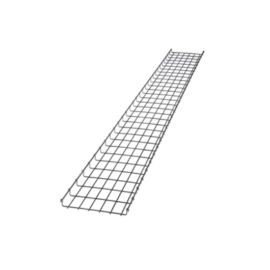 Charola Tipo Malla 33/100 mm, Acabado Electro Zinc, Hasta 53 Cables Cat6, Tramo de 3 Metros