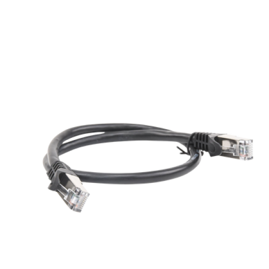 Cable de parcheo FTP Cat6 - 0.5 m - negro 