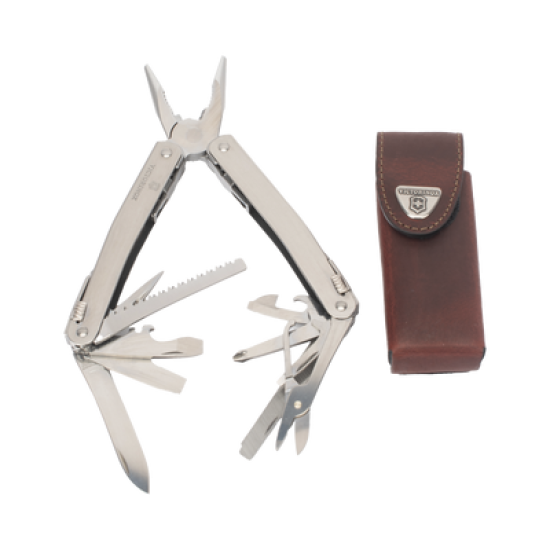 Navaja Victorinox Multiherramienta  Spirit X con 24 Funciones, Incluye Funda de Piel