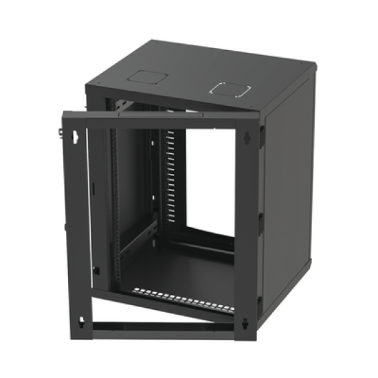 Gabinete Abatible de Pared (Con Marco Trasero) con Rack 19