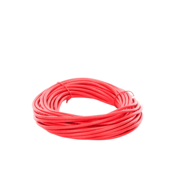 Cable de Parcheo Slim UTP Cat6A - 10 m Rojo Diámetro Reducido (28 AWG)