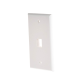 Placa de pared de 1 puerto, Keystone, Color Blanco 