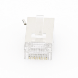 Conector RJ45 para Cable FTP/STP Categoría 5E - Blindado con pin a tierra