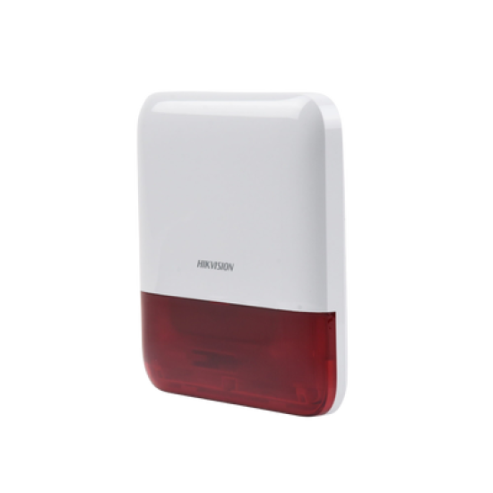 (AX PRO) Sirena Inalámbrica con Estrobo Rojo para Exterior IP65 / 110 dB