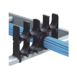 Espaciador de Cables de Nylon 6.6, Con 4 Espacios de 1.25 in (31.8 mm) de Diámetro, Color Negro, 1 Pieza