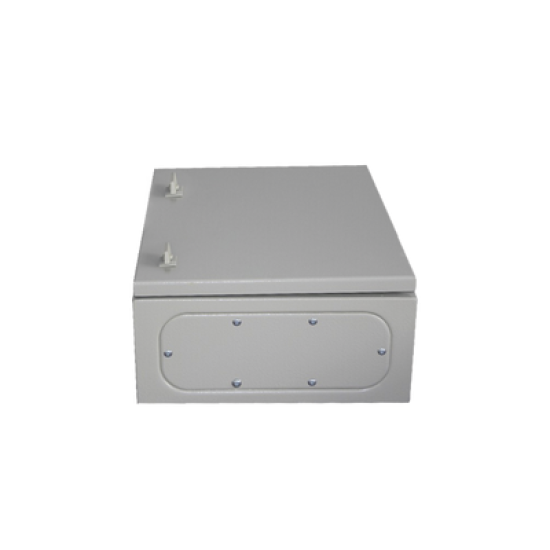 Gabinete de Acero IP66 Uso en Intemperie (500 x 700 x 250 mm) con Placa Trasera Interior Metálica y Compuerta Inferior Atornillable (Incluye Chapa y Llave T).