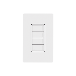 (RadioRa3) Botonera Sunnata Negro 4 escenas para Radio RA3, programe escenas diferentes en cada botón.