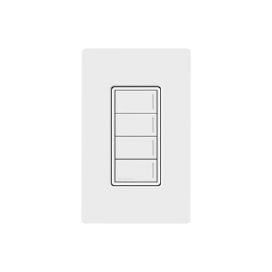 (RadioRa3) Botonera Sunnata Negro 4 escenas para Radio RA3, programe escenas diferentes en cada botón.