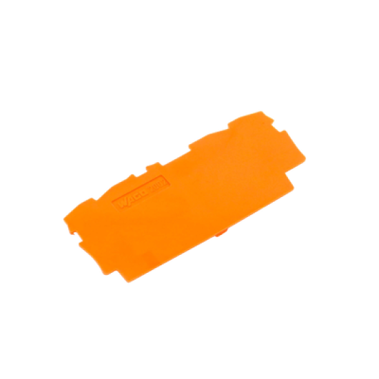 Placa final e intermedia; espesor 0,8 mm; naranja