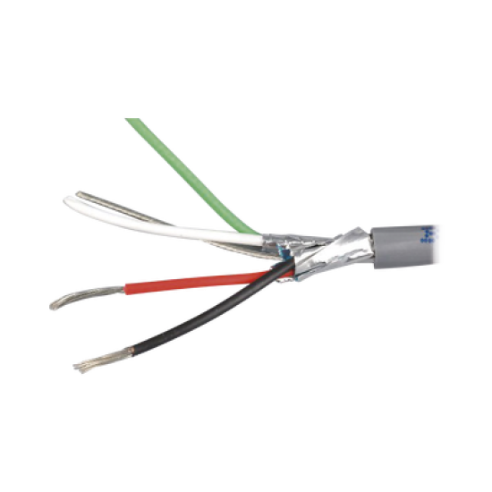 Cable 4 x 18 AWG / Blindado / 305 Metros / Riser / UL / Color Gris / Hecho en México