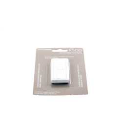 Control remoto PICO 3 botones encender/apagar, subir/bajar intensidad, color blanco, complemente con un atenuador Caseta, RA2, RadioRa2.