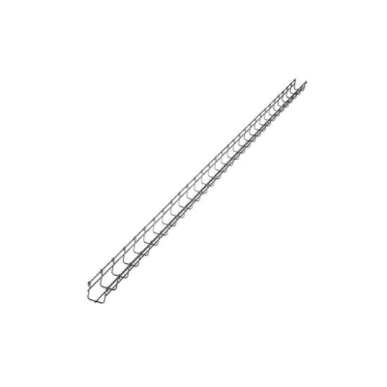 Charola Tipo Malla 54/50 mm, Acabado Electro Zinc, Hasta 43 Cables Cat6, Tramo de 3 Metros