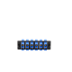 Placa Acopladora de Fibra Optica FAP, Con 6 Conectores SC Duplex (12 Fibras), Para Fibra Monomodo OS1/OS2, Color Azul