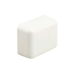 Tapa Final, para uso con canaleta LD3, material ABS, Color Blanco Mate