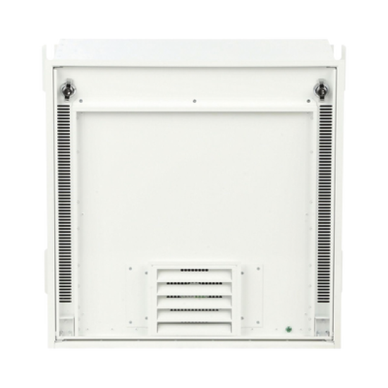 Gabinete PanZone Premium, de Montaje en Techo, Con 2 UR Para Equipo Activo y 6 UR Para Paneles de Parcheo, Fabricado en Acero, Color Blanco