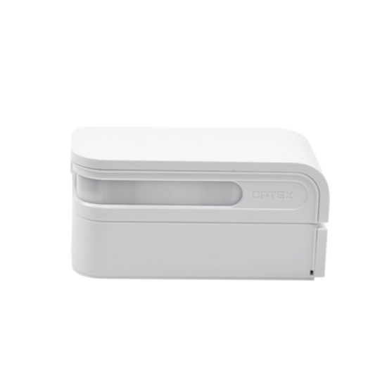 Sensor de Movimiento / 24 Metros de Detección / 100% Exterior / Serie Shield de Optex / Diseño Estético y Formal / Inalambrico (Alimentacion) / 