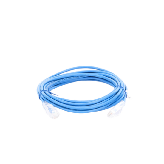 Cable de Parcheo Slim UTP Cat6A - 3 m Azul, Diámetro Reducido (28 AWG)