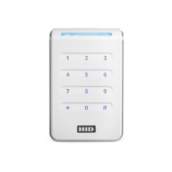 Lector R40 con TECLADO SIGNO WHITE Estandar Multitecnologia/ 40KNWS-00-000000/ Garantia de Por Vida/ Pigtail/Wiegand & OSDP