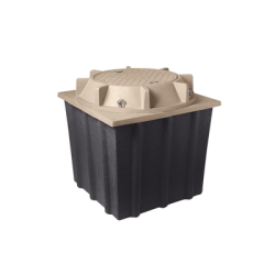 Registro Manhole con tapa de concreto polimérico 4 ft x 4 ft x 4 ft, Resistencia 20 Toneladas, Uso Vehicular Pesado