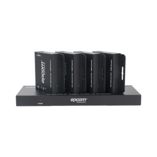 Splitter HDMI 1x4 | Extensor HDMI | 4K@30Hz 40m | 1080p@60Hz 70m | Función PoC |  4:4:4 