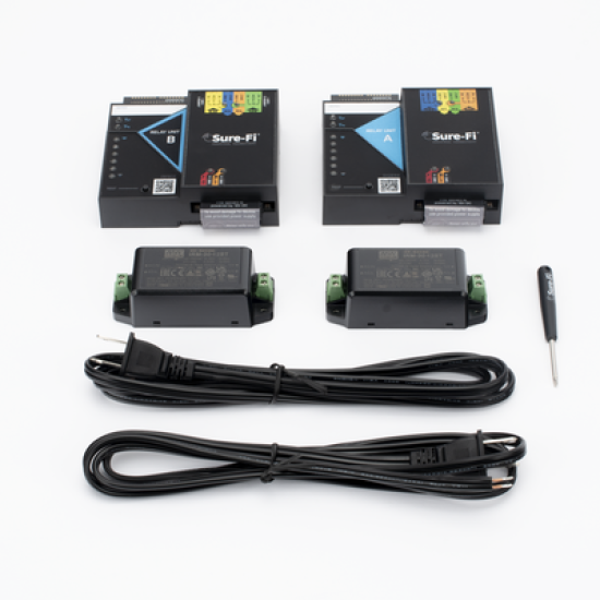 Relay Inalámbrico / 2 Relevadores / 2 Entradas / Atraviesa hasta1.6 KM En Construcción o Material