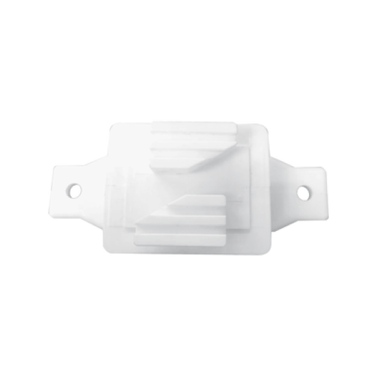 Aislador de Paso Blanco reforzado para cercos eléctricos, resistente al clima extremoso