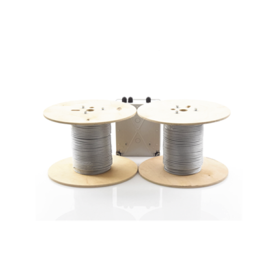 Kit de Cable Sensor Para Cerca Ciclonica IRONCLAD / 150 METROS / 2 ZONAS; 75 METROS POR ZONA / Sin Falsas Alarmas por Viento / TODO Incluido/TARJETA LPU400/ Calibración por Software