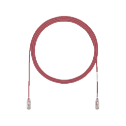 Cable de Parcheo UTP Cat6A, CM/LSZH, Diámetro Reducido (28AWG), Color Rojo, 3ft