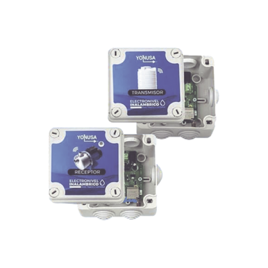 KIT Transmisor / Receptor Electronivel / 1 KM Linea de Vista / Para tinaco y cisterna