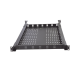 Charola Ventilada para Soportar Equipos en Rack, Profundidad Ajustable de 495 a 965 mm, 1U, Color Negro