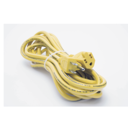 Extensión Eléctrica de Uso Rudo Aterrizada 5 metros /127 V CA 10 A Máximo / Color Amarillo.