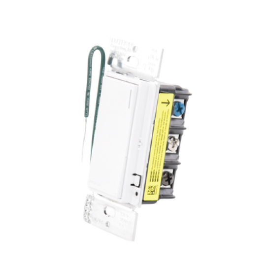 (RadioRa3) Apagador Sunnata color blanco mate para linea Radio Ra3, 8A de iluminación, 5.8A Motor