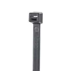 Cincho de Nylon 6.6 StrongHold™, 160mm largo x 2.5mm ancho, Color Negro, Exterior Resistente a Rayos UV, Paquete de 100pz