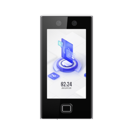 Terminal Facial Min Moe WiFi / Lector de Huellas / 6,000 Rostros y 10,000 Huellas / Pantalla 7