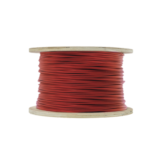 Bobina de 305 Metros de Alambre / 2 x 16 AWG / Para Aplicaciones de Incendio FPLR / Blindado Sólido Color Rojo