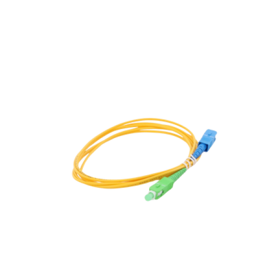 Jumper de Fibra Óptica Monomodo SC/APC-SC/UPC Simplex de 2 metros, 2mm